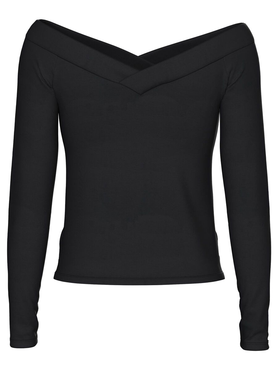 Carousel image - TOP A MANICHE LUNGHE, Black | 5