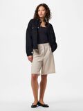 Product image thumbnail - PCGABI RHINESTONE DENIM SHIRT, Black Denim | 3