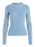 Pieces STRIPED HIGH NECK PULLOVER, Almond Milk, highres - 17100162_AlmondMilk_726586_001.jpg