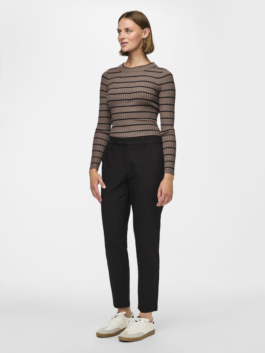 Pieces AJUSTÉ LONGUEUR CHEVILLE PANTALON, Black, highres - 17102256_Black_005.jpg