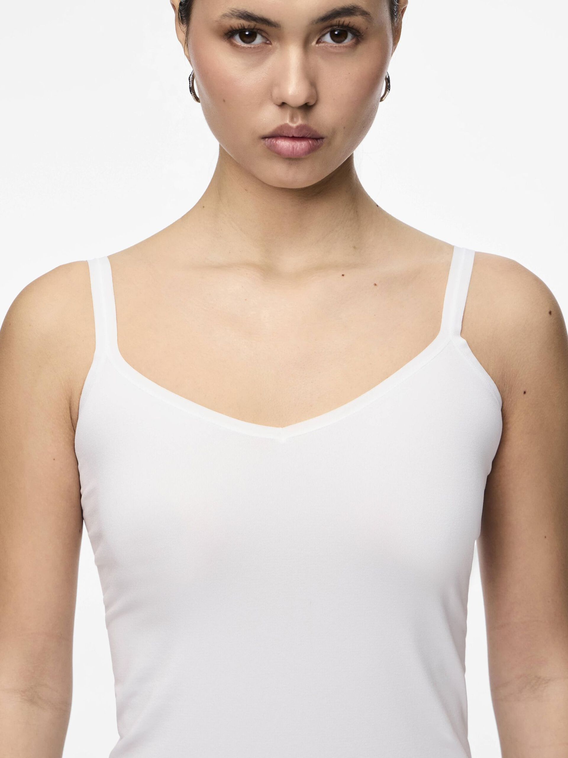 Carousel image - PCBALLROOM SLIP DRESS, White | 4