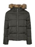 Pieces PCNATTY PUFFER JACKET, Black Olive, highres - 17141876_BlackOlive_001.jpg