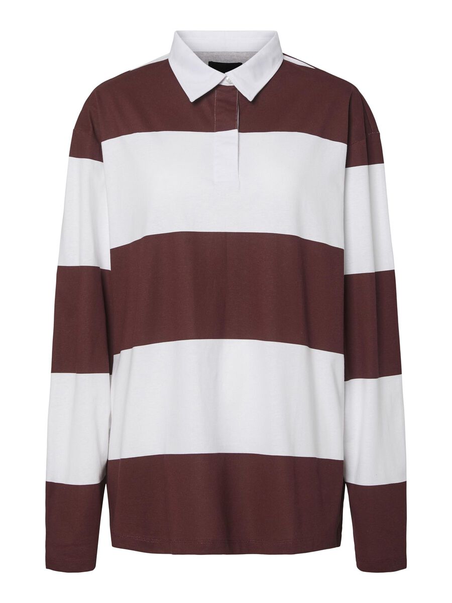Carousel image - PCFRIDA POLO MET LANGE MOUWEN, Tawny Port | 6