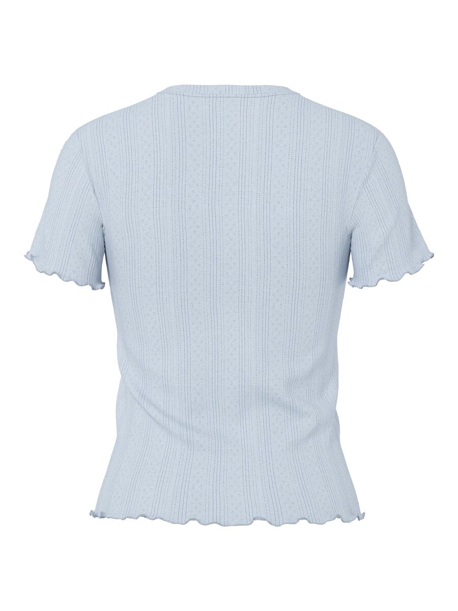 Pieces PCMARIE POINTELLE T-SHIRT, Cashmere Blue, highres - 17152053_CashmereBlue_002.jpg