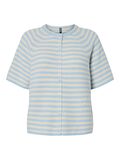 Product image thumbnail - PCMALOU STRIPE KNITTED CARDIGAN, Cashmere Blue | 5