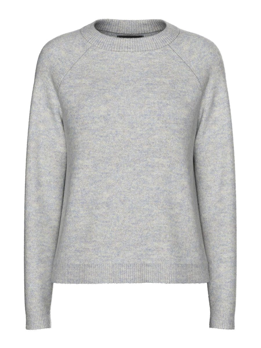 Pieces PCJULIANA PULL EN MAILLE, Light Grey Melange, highres - 17126277_LightGreyMelange_001.jpg
