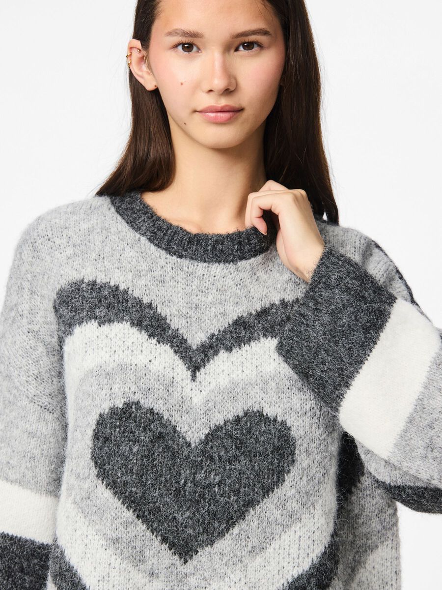 Carousel image - PCJESSA PULLOVER, Dark Grey Melange | 4