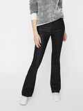 Pieces COATED FLARED JEANS, Black, highres - 17099133_Black_003.jpg