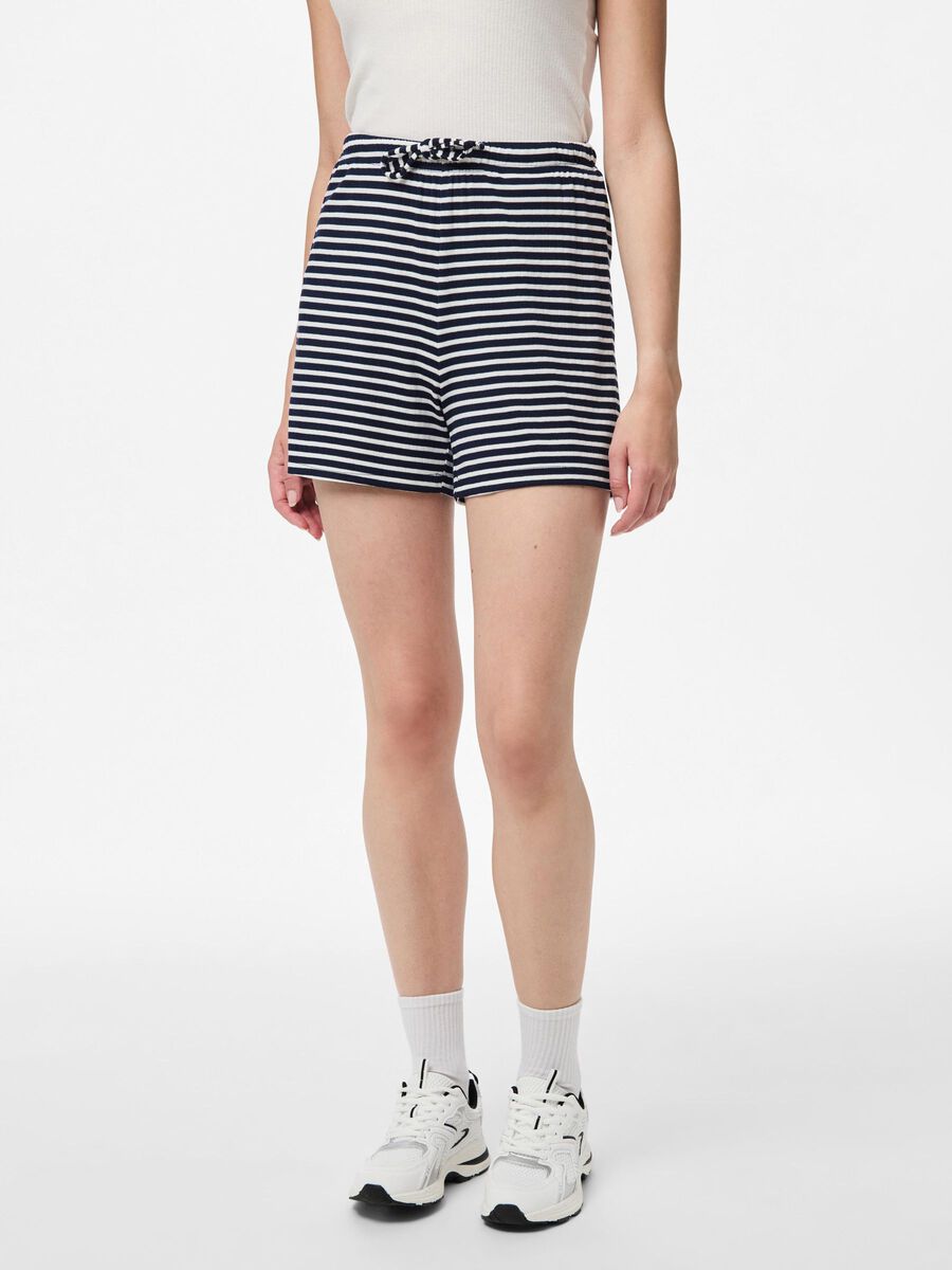 Pieces PCSOFFI HW WIDE FIT SHORTS, Maritime Blue, highres - 17158502_MaritimeBlue_1213555_003.jpg