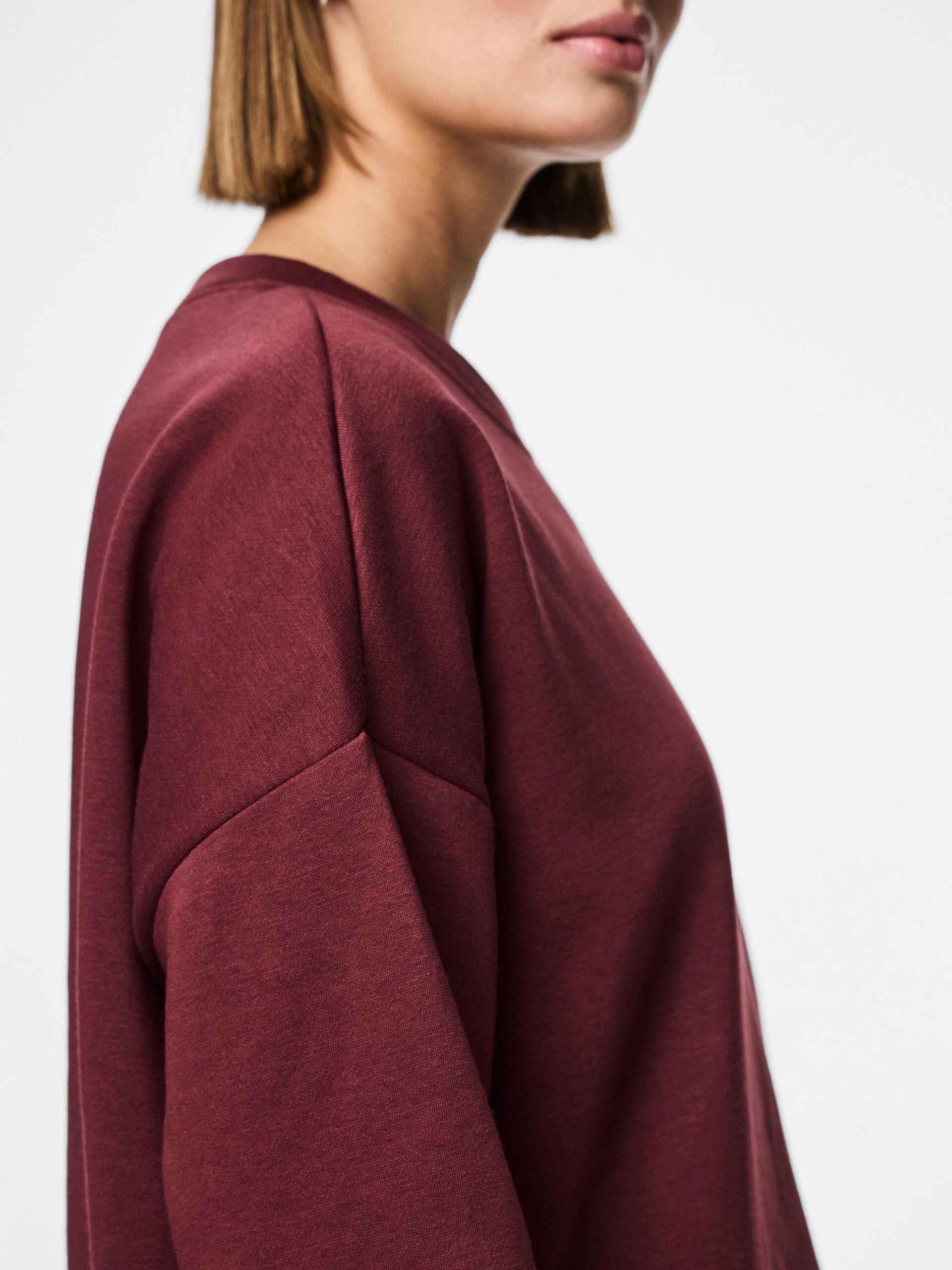 Carousel image - PCCHILLI LOOSE FIT BLUZA SPORTOWA, Tawny Port | 4
