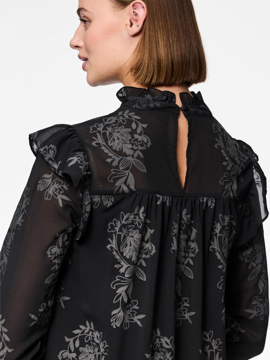Carousel image - PCNOLIA KLEID MIT LANGEN ÄRMELN, Black | 4