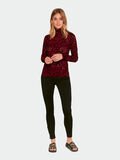 Pieces LEOPARDPRINTET MESH BLUSE, Flame Scarlet, highres - 17093944_FlameScarlet_664131_005.jpg