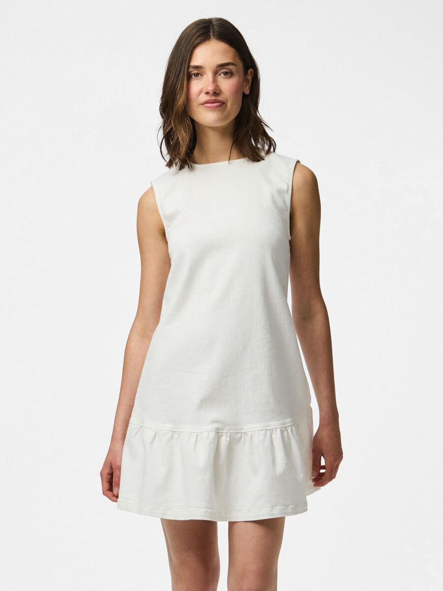 Pieces PCMONICA MINI DRESS, White Denim, highres - 17163967_WhiteDenim_003.jpg