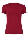 Pieces PCFYLLA NYLON T-SHIRT, Rhubarb, highres - 17157916_Rhubarb_002.jpg