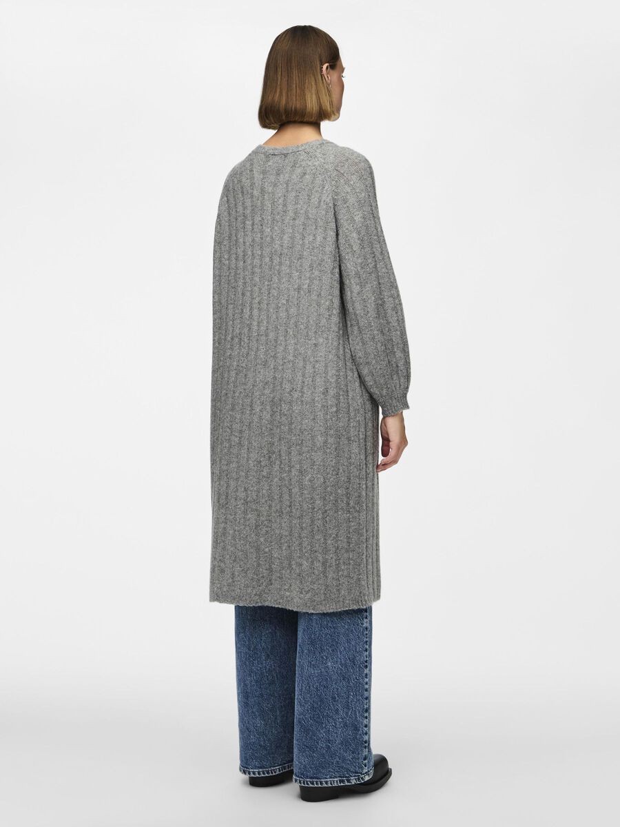 Pieces PCMAGGY KNITTED CARDIGAN, Medium Grey Melange, highres - 17150959_MediumGreyMelange_004.jpg