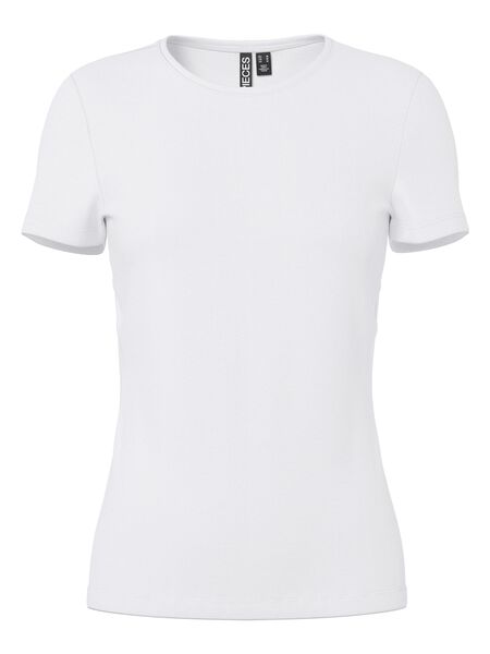 Pieces SLIM-FIT T-SHIRT, Bright White, highres - 17082526_BrightWhite_001.jpg