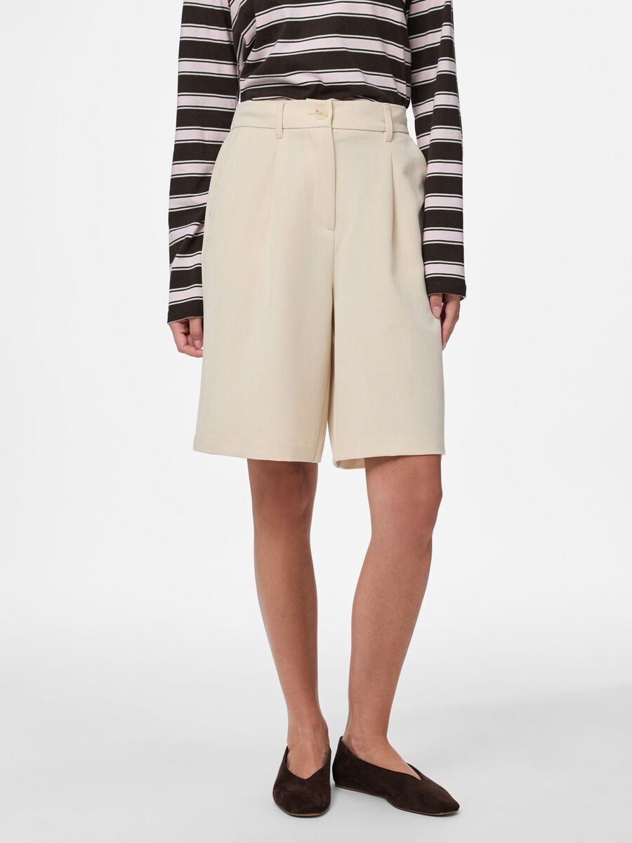 Pieces PCKAMIL HW  SHORTS, Sandshell, highres - 17158172_Sandshell_003.jpg