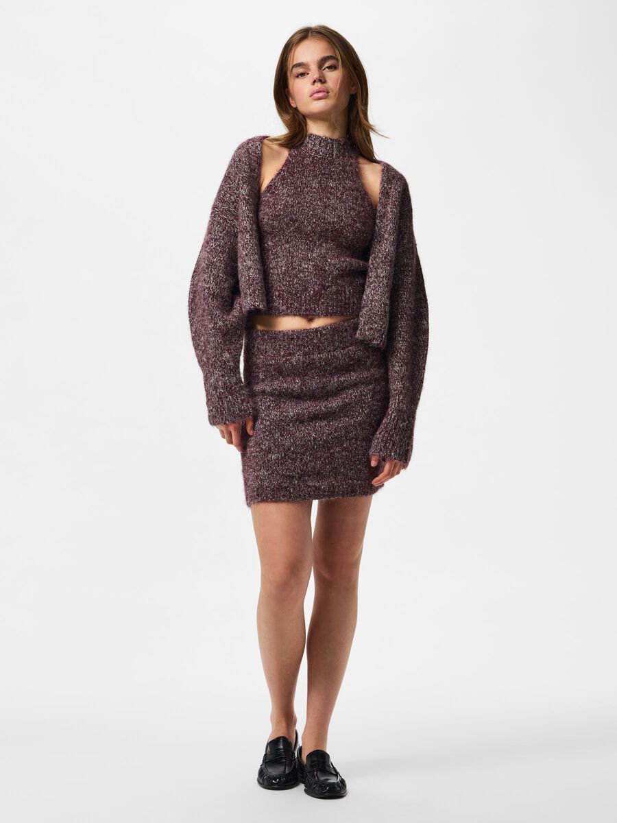 Carousel image - PCSOFTCRUSH KNITTED CARDIGAN, Winetasting | 5
