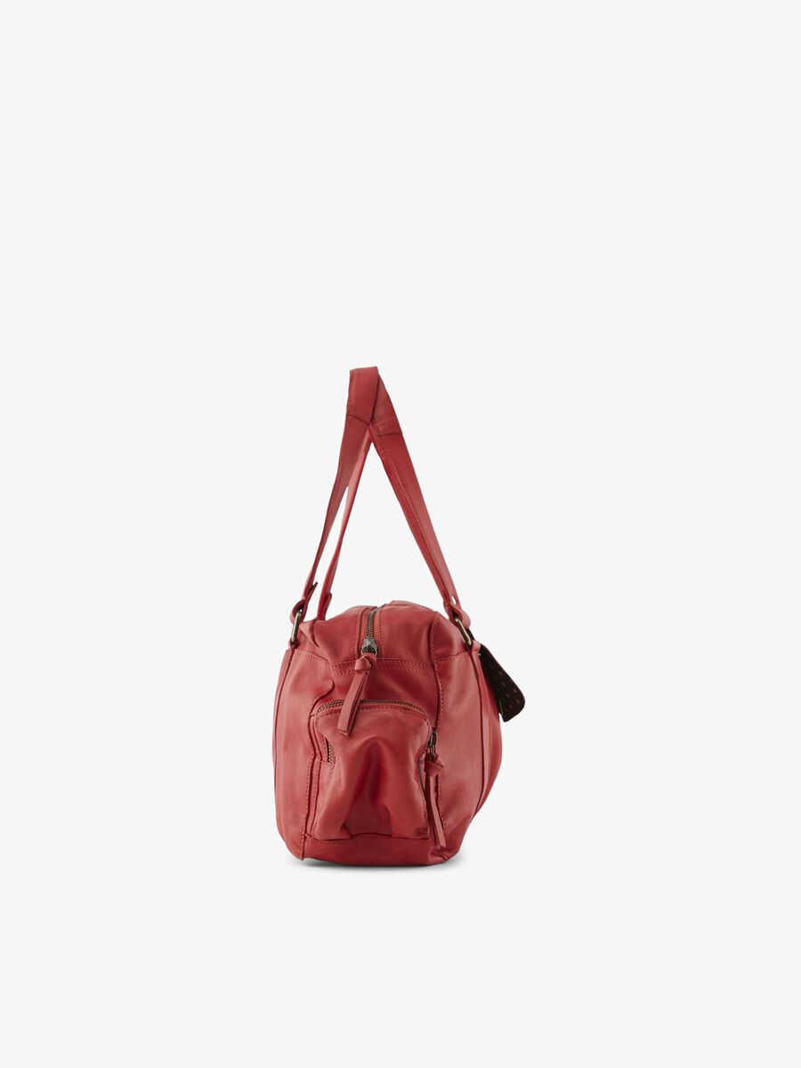 Pieces SMALL LEATHER BAG, Tango Red, highres - 17055351_TangoRed_004.jpg