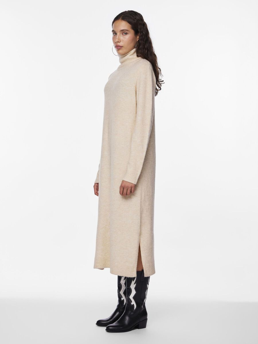 Product carousel image - PCJULIANA KNITTED DRESS, Whitecap Gray | 4