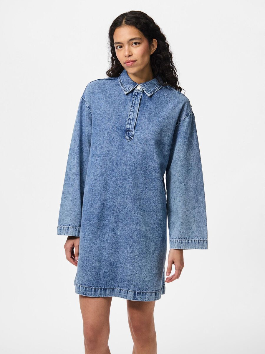 Pieces SUKIENKA MINI, Medium Blue Denim, highres - 17158763_MediumBlueDenim_003.jpg