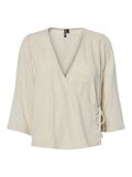 Product image thumbnail - PCPIA 3/4  WRAP BLOUSE, Birch | 5