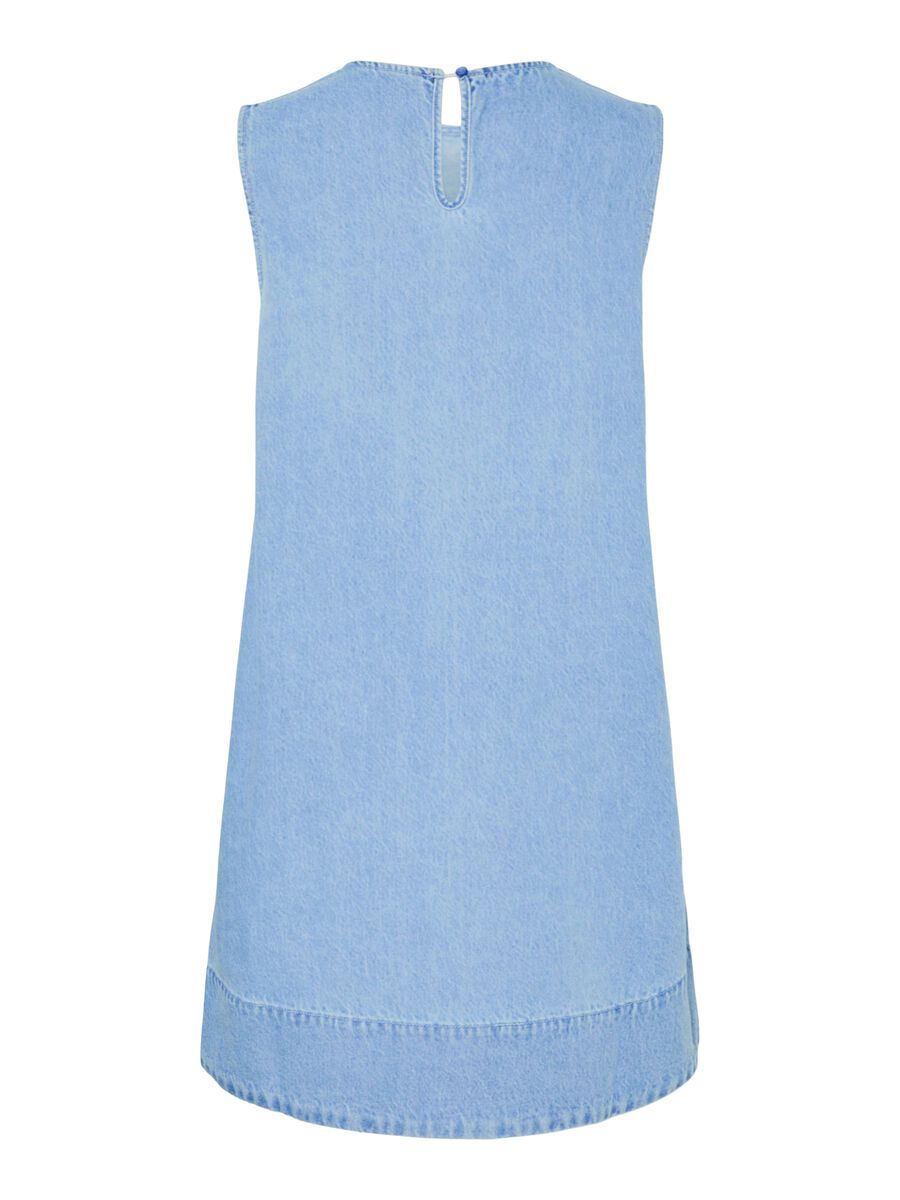 Carousel image - PCFLORA MINI  DENIM DRESS, Light Blue Denim | 7