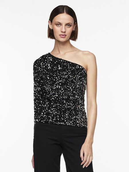 Pieces PCNYLLA OS COLD-SHOULDER TOP, Black, highres - 17150293_Black_1114899_003.jpg