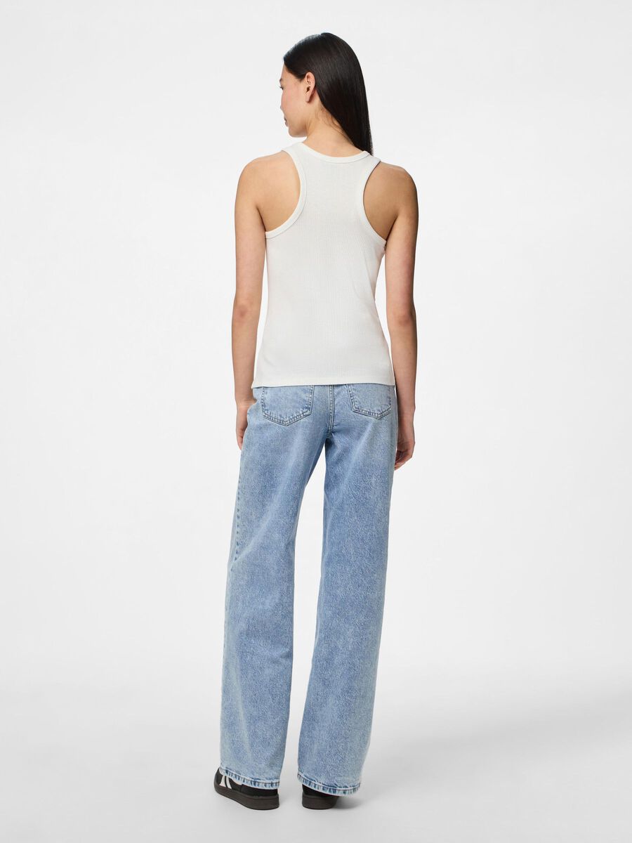 Pieces PCRUKA RIBBED TANK TOP, Cloud Dancer, highres - 17133673_CloudDancer_004.jpg