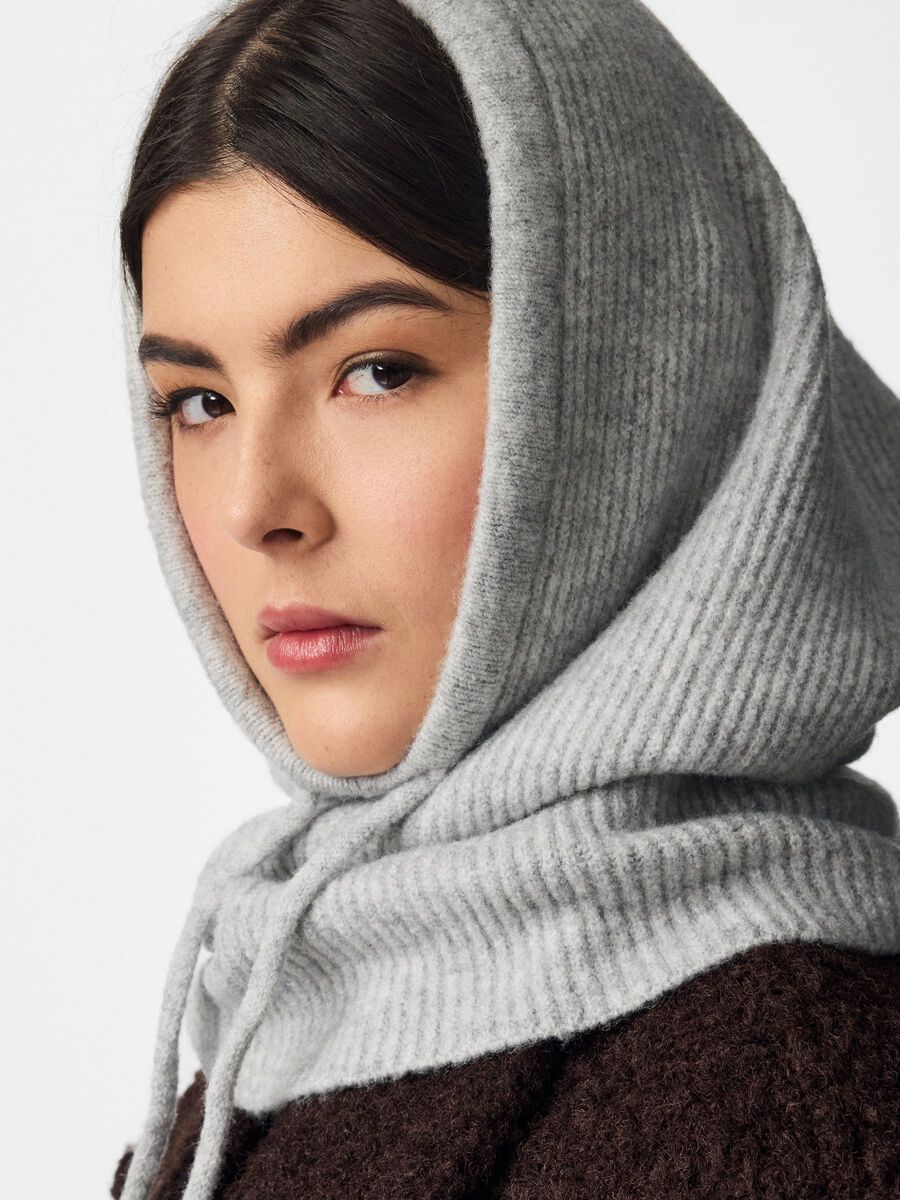 Product carousel image 2 PCSOLINA BALACLAVA, Light Grey Melange