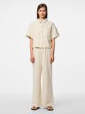 Pieces PCSAVANNA CHEMISE À MANCHES COURTES, Raw Cotton, highres - 17156459_RawCotton_007.jpg