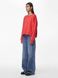 Pieces PCCHILLI LOOSE FIT SWEATSHIRT, Poppy Red, highres - 17156302_PoppyRed_005.jpg