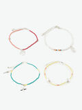 Pieces 4-PAK ARMBÅND, Silver Colour, highres - 17103021_SilverColour_750797_001.jpg