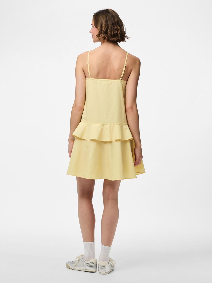 Pieces PCFARRY MINI DRESS, Mellow Yellow, highres - 17164029_MellowYellow_004.jpg