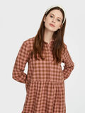 Pieces CHECKED MINI SHIRT DRESS, Toasted Coconut, highres - 17099327_ToastedCoconut_716628_006.jpg