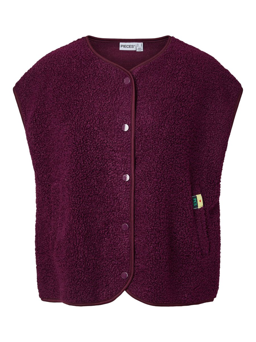 Carousel image 5 PCKATTY TEDDY VEST, Pickled Beet