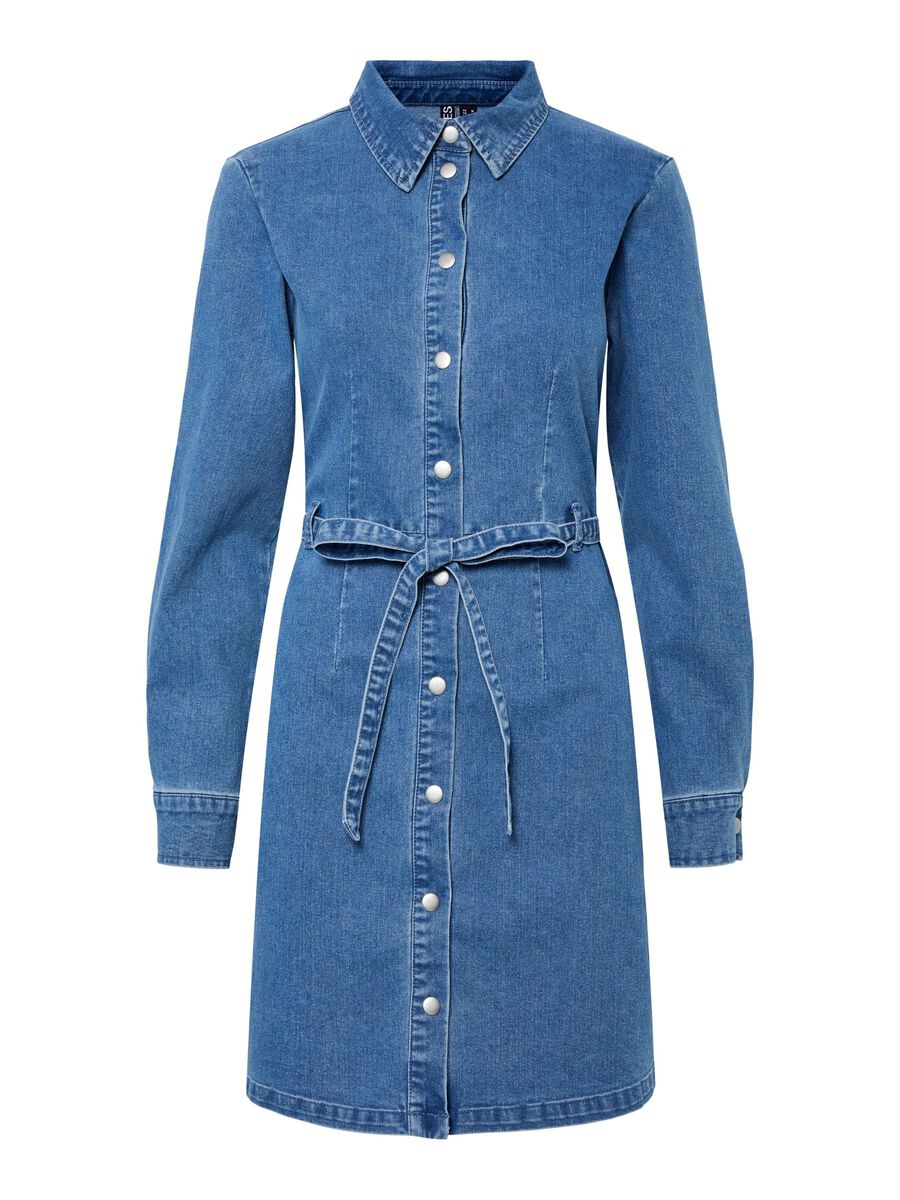 Pieces VESTIDO VAQUERO, Light Blue Denim, highres - 17156079_LightBlueDenim_001.jpg