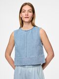 Pieces PCFLORA ÄRMELLOSES DENIM OBERTEIL, Light Blue Denim, highres - 17158369_LightBlueDenim_003.jpg