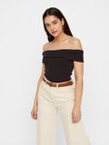 Pieces OFF-SHOULDER ROMPER, Black, highres - 17100027_Black_003.jpg