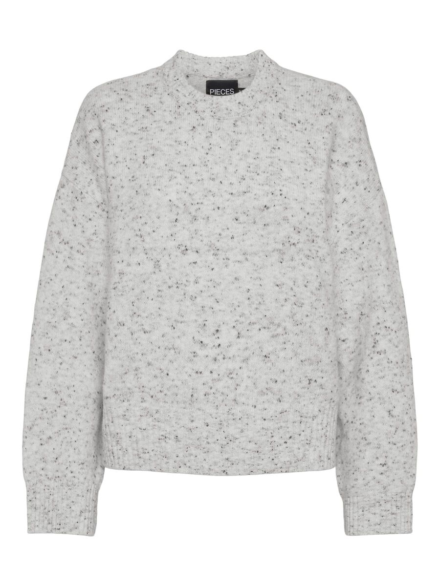 Pieces PCNORA KNITTED JUMPER, Bright White, highres - 17154357_BrightWhite_001.jpg