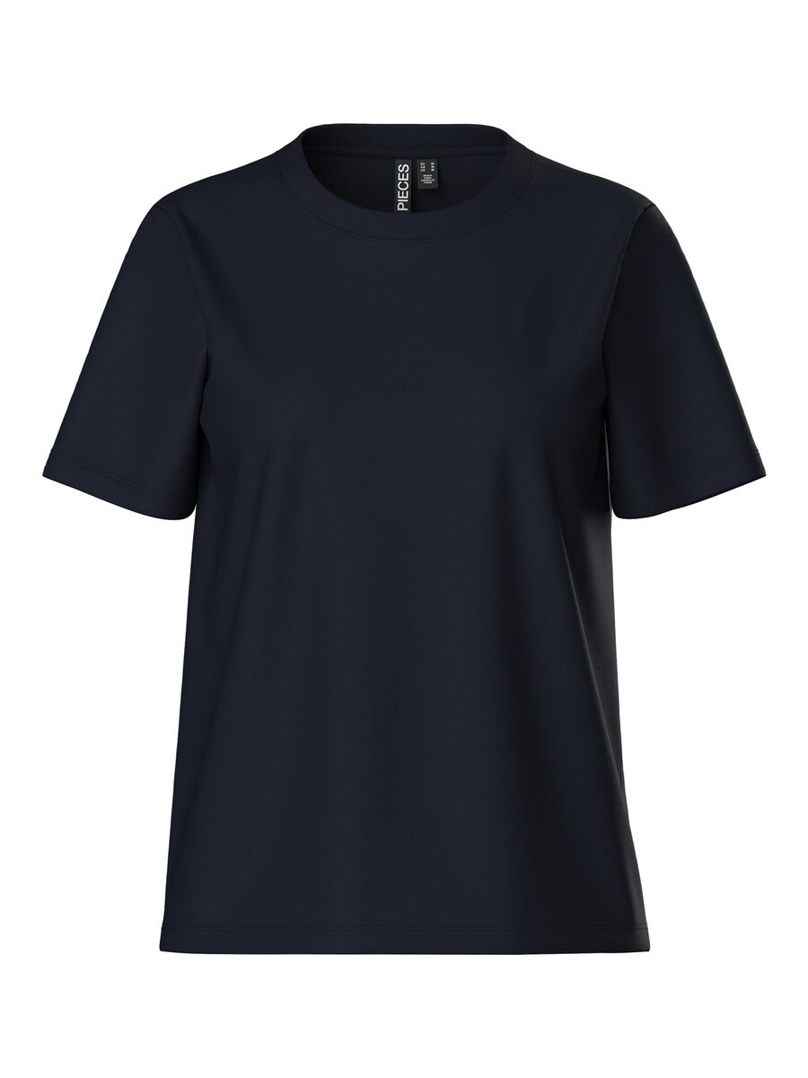 Pieces PCRIA COTTON T-SHIRT, Sky Captain, highres - 17140802_SkyCaptain_001.jpg