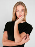 Pieces LACE DETAILED SHORT SLEEVED TOP, Black, highres - 17094797_Black_008.jpg