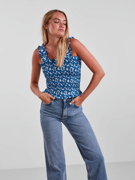 Pieces PCJOSI SMOCK TOP, Cloud Dancer, highres - 17131428_CloudDancer_1007508_003.jpg