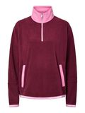 Product image thumbnail - PCDEBZ FLEECEJACK, Burgundy | 1