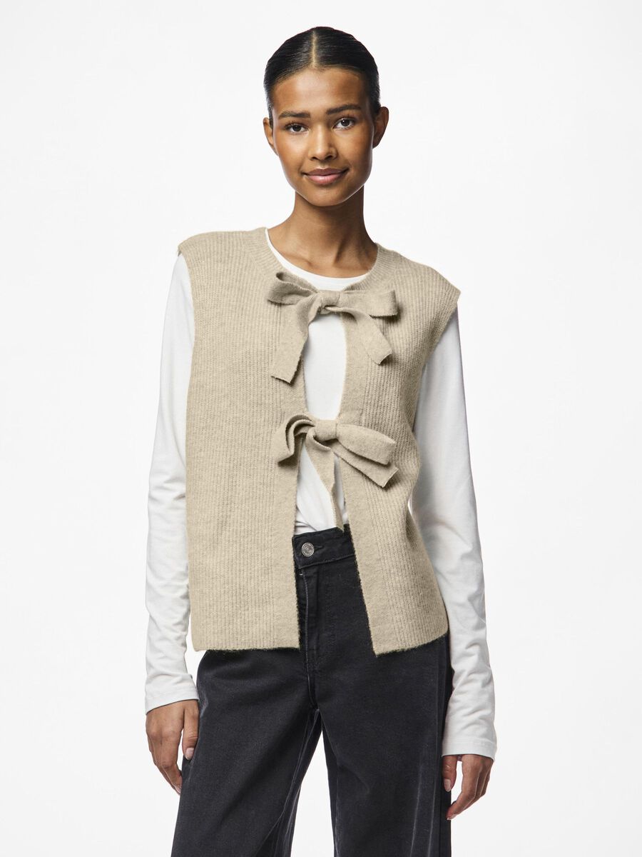 Pieces PCSILLY KNITTED VEST, White Pepper, highres - 17156680_WhitePepper_1171944_003.jpg