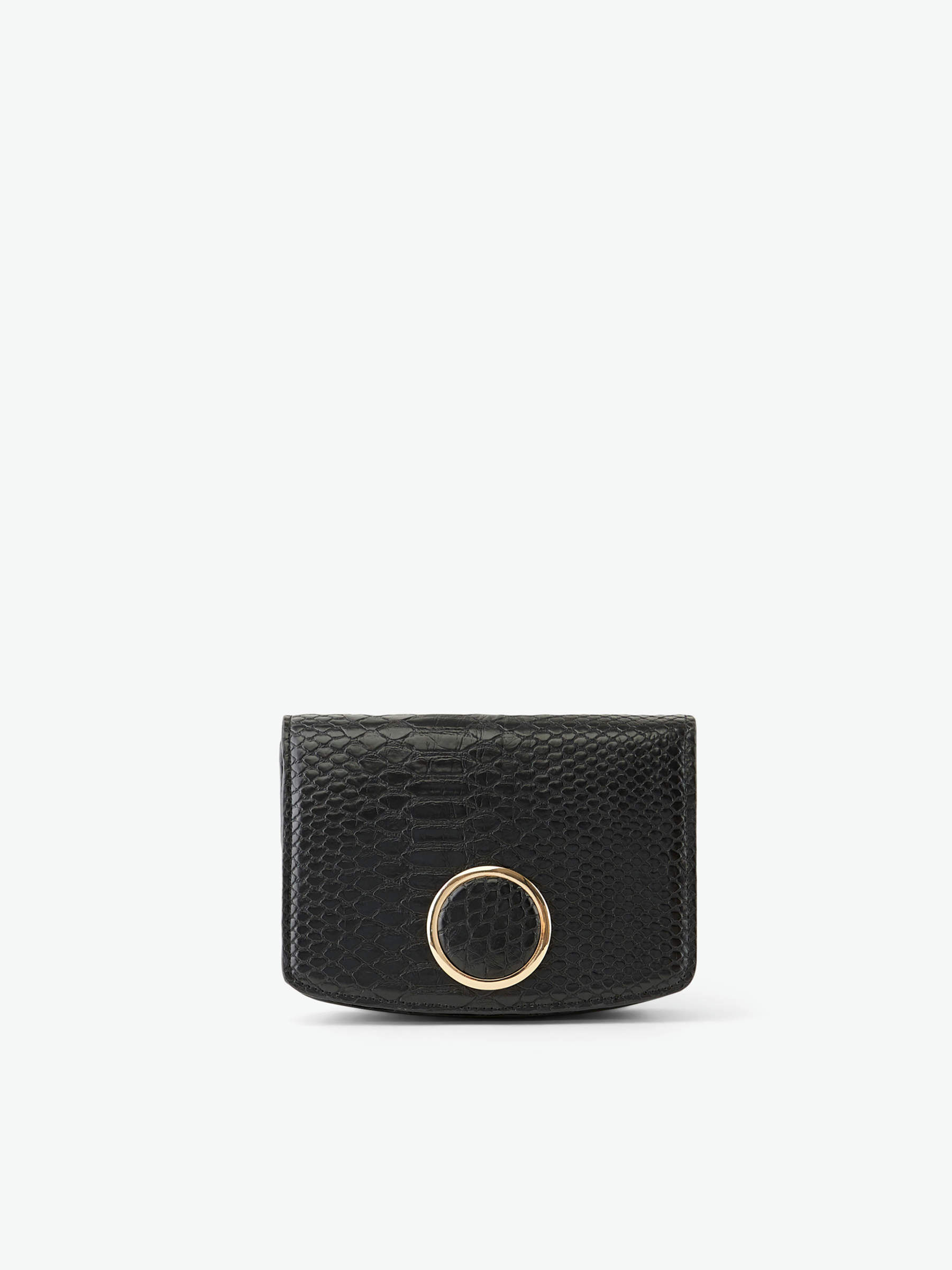 snakeskin belt bag