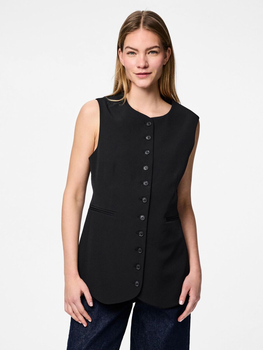 Pieces PCTEMPRE LONG VEST, Black, highres - 17156983_Black_003.jpg