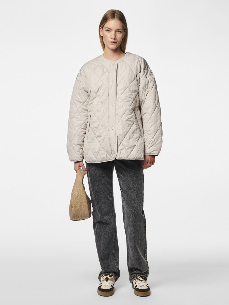 Pieces PCSTELLA QUILTED JACKET, Silver Gray, highres - 17146371_SilverGray_007.jpg