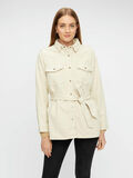 Pieces TIE WAIST DENIM JACKET, Almond Milk, highres - 17104973_AlmondMilk_003.jpg