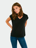 Pieces V-AUSSCHNITT T-SHIRT, Black, highres - 17091814_Black_003.jpg